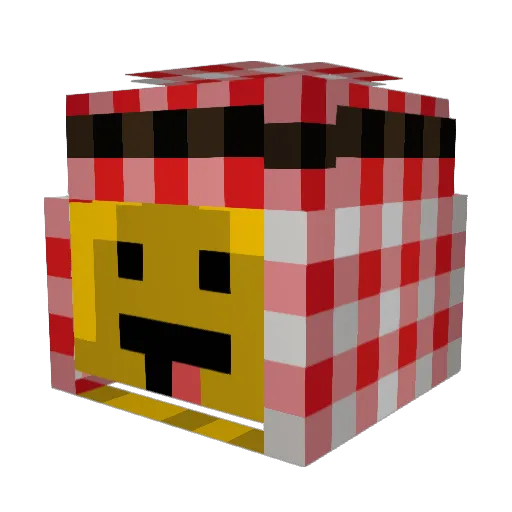 mjbos_dyay2 Minecraft avatar head, 3D render