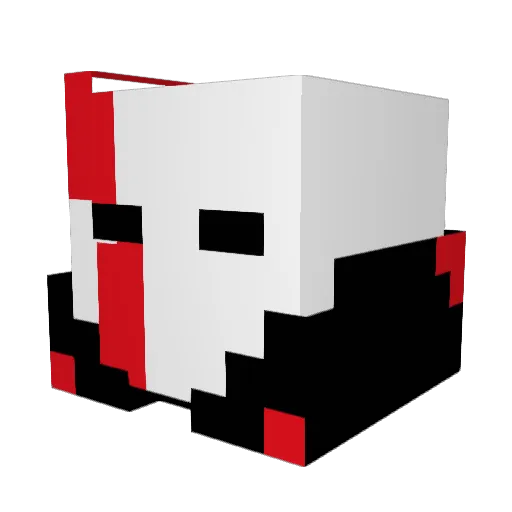 mjftv Minecraft avatar head, 3D render