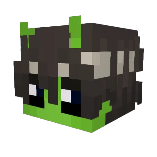 mjgronmo Minecraft avatar head, 3D render