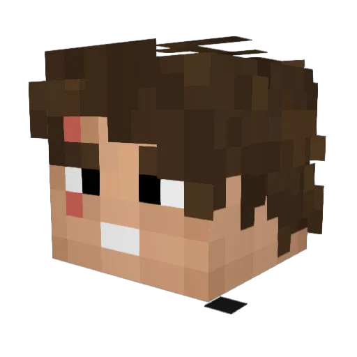 mjh23 Minecraft avatar head, 3D render