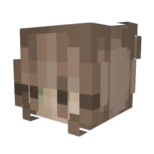 mjiks Minecraft avatar head, 3D render