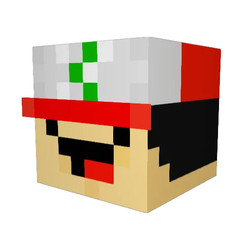 mjkill2 Minecraft avatar head, 3D render