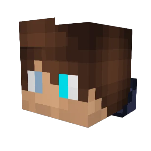 mjkk2 Minecraft avatar head, 3D render
