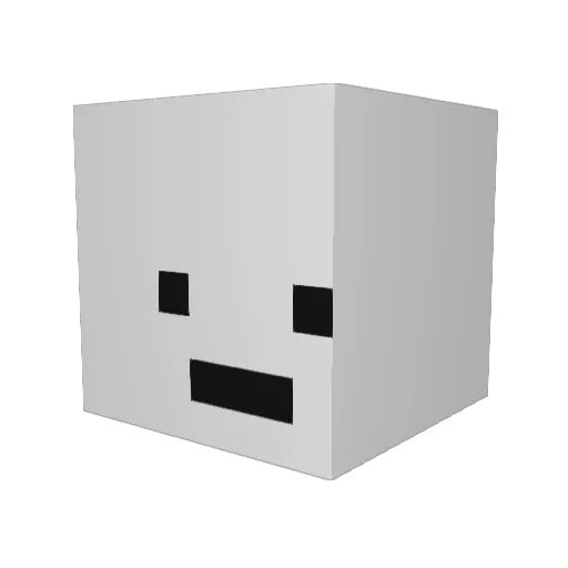 mjkkim Minecraft avatar head, 3D render