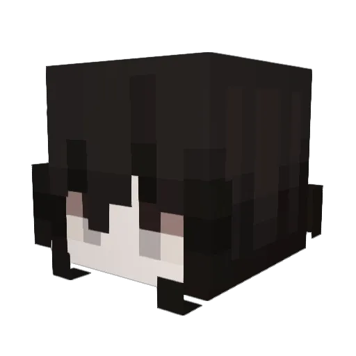 mjlly Minecraft avatar head, 3D render