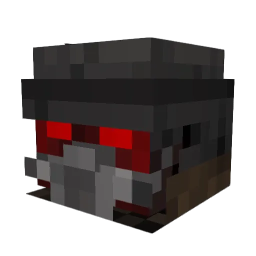 mjmanik Minecraft avatar head, 3D render