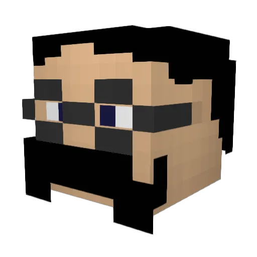 mjmj83 Minecraft avatar head, 3D render
