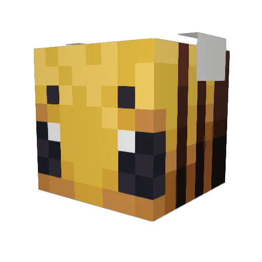 mjoosh Minecraft avatar head, 3D render