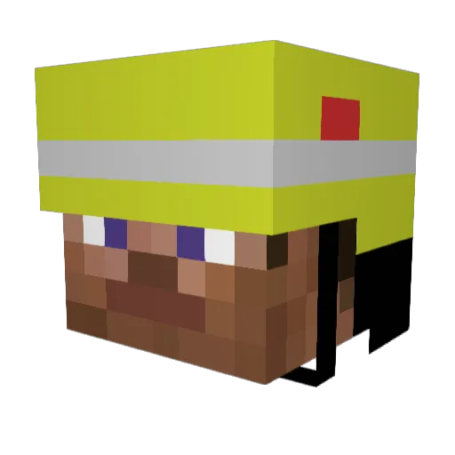 mjp0811 Minecraft avatar head, 3D render