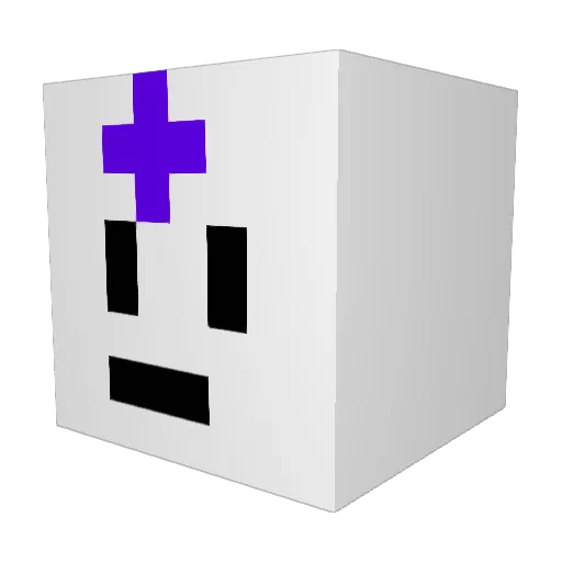 mjun10 Minecraft avatar head, 3D render