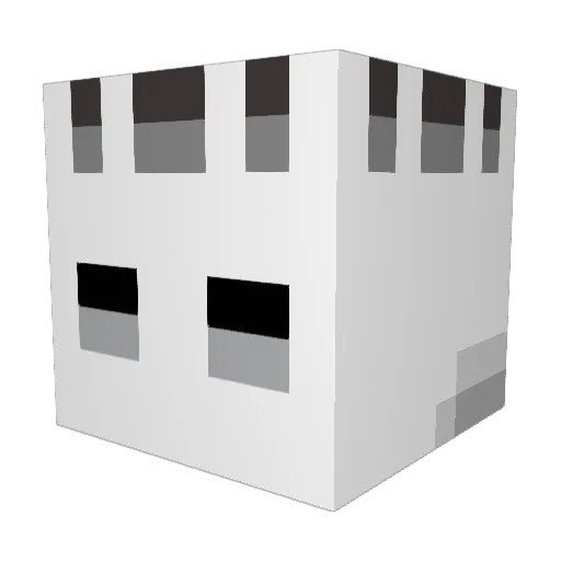 mk11 Minecraft avatar head, 3D render
