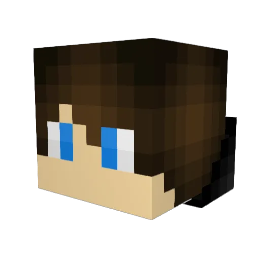 mk2130 Minecraft avatar head, 3D render