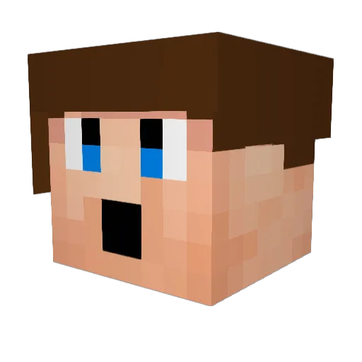 mk520 Minecraft avatar head, 3D render