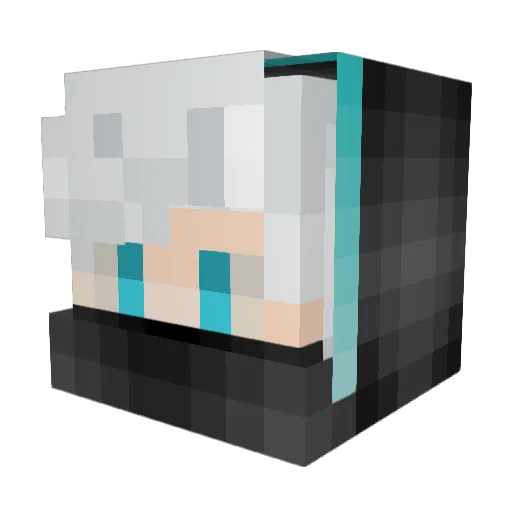 mk5gti Minecraft avatar head, 3D render