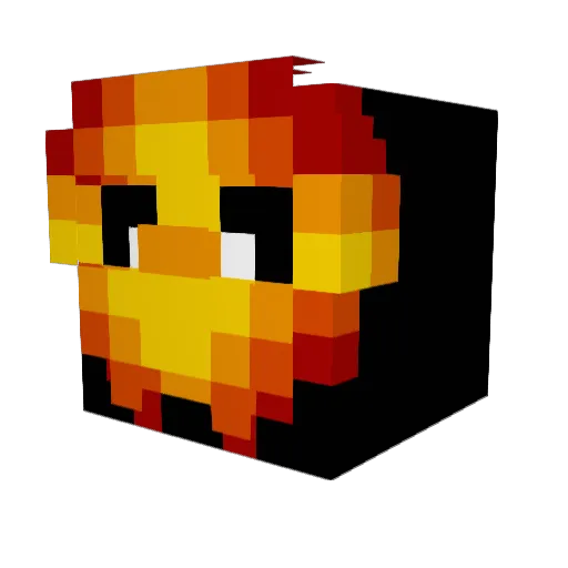 mk7VW Minecraft avatar head, 3D render