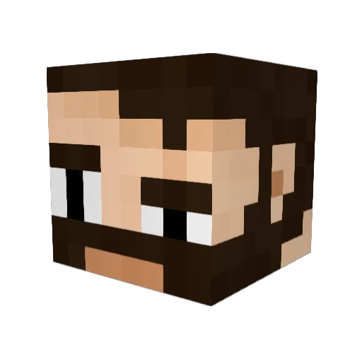 mk7ita Minecraft avatar head, 3D render