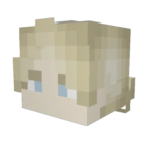 mk_ct Minecraft avatar head, 3D render