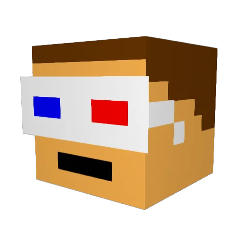 mk_killer Minecraft avatar head, 3D render