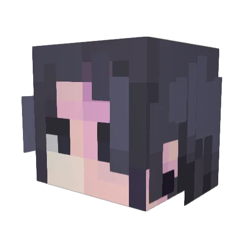 mkaaay_ Minecraft avatar head, 3D render