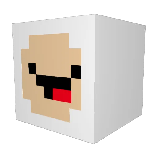mkamstrup Minecraft avatar head, 3D render