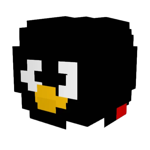 mkbkhh Minecraft avatar head, 3D render