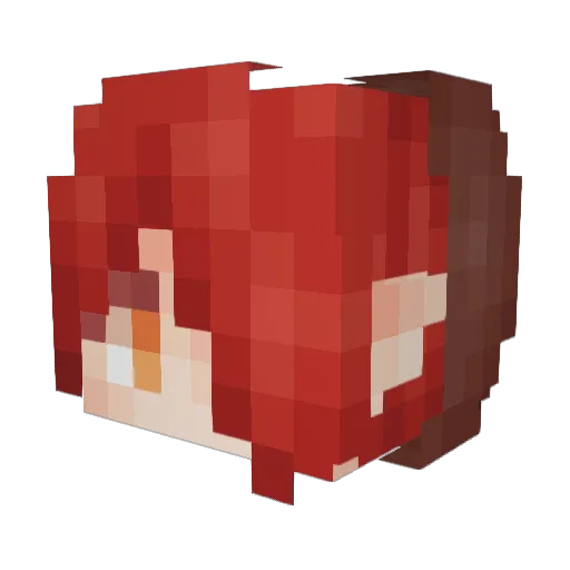 mkbkwh Minecraft avatar head, 3D render