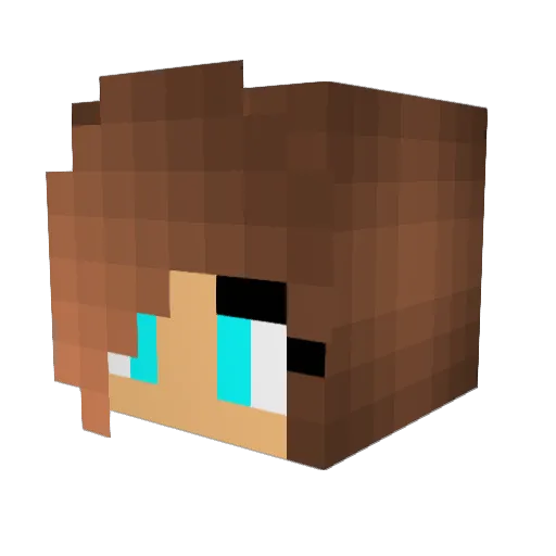 mkc06 Minecraft avatar head, 3D render