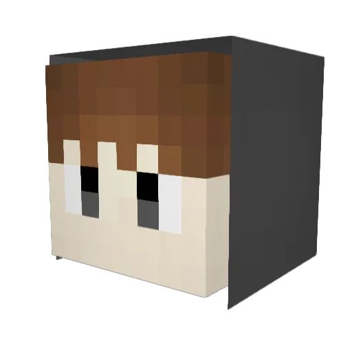 mkchinnoom_ Minecraft avatar head, 3D render