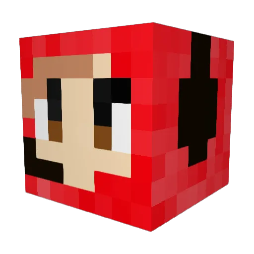 mkdir_src Minecraft avatar head, 3D render