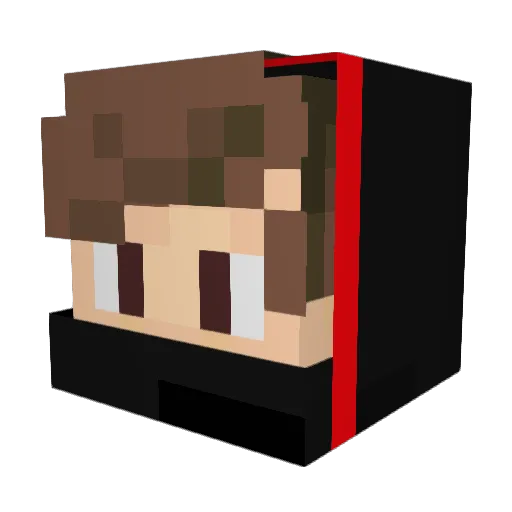 mkfx Minecraft avatar head, 3D render