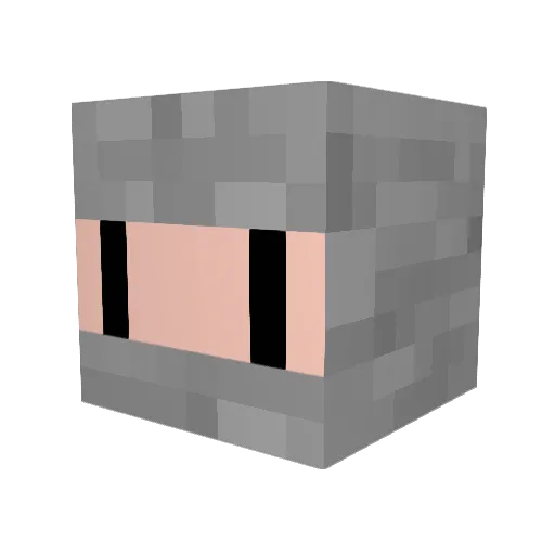 mkg2cool Minecraft avatar head, 3D render