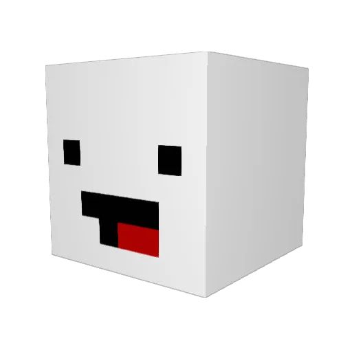 mkh00n Minecraft avatar head, 3D render