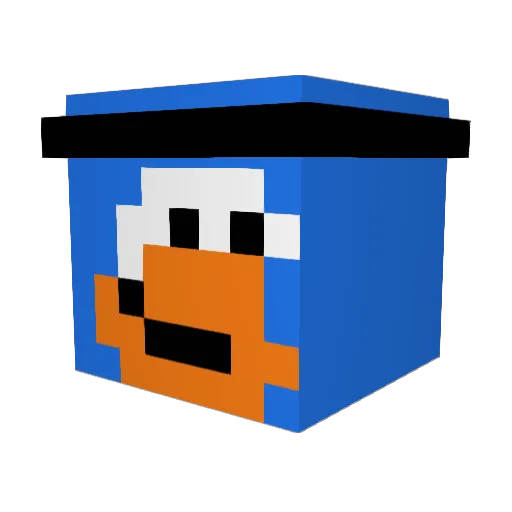 mkhlmn1 Minecraft avatar head, 3D render
