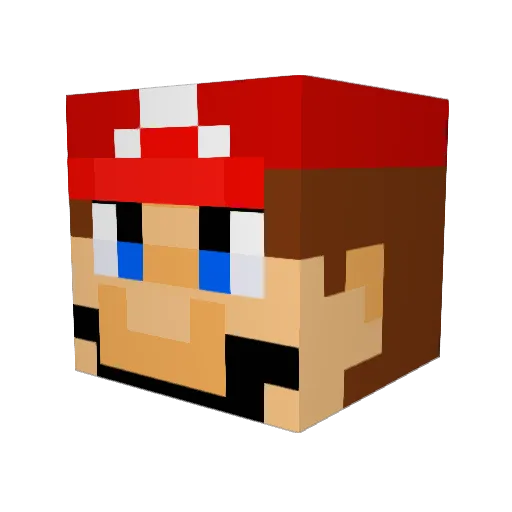 mkiaer Minecraft avatar head, 3D render