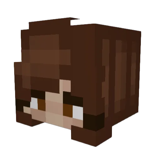 mkjae Minecraft avatar head, 3D render