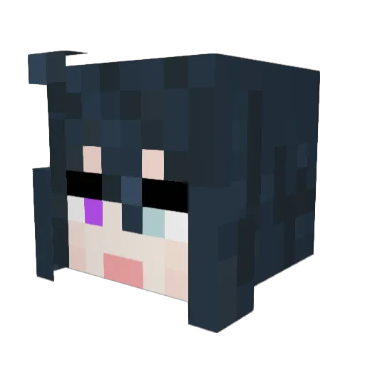 mkk19 Minecraft avatar head, 3D render