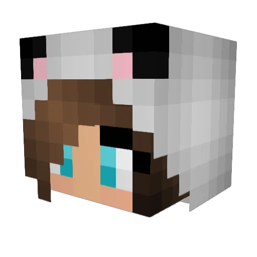 mkkirky Minecraft avatar head, 3D render