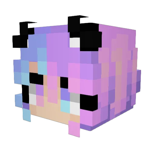mkleaside1 Minecraft avatar head, 3D render