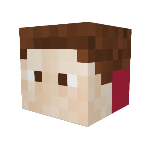 mkleaside25 Minecraft avatar head, 3D render