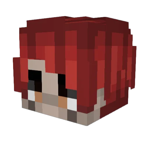 mklys Minecraft avatar head, 3D render