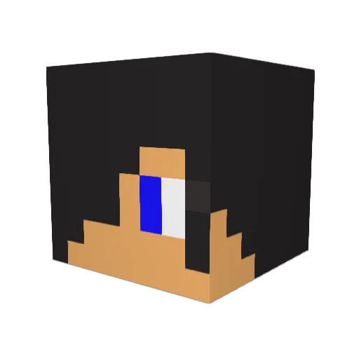 mknoodles Minecraft avatar head, 3D render