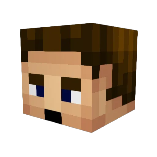mkoed Minecraft avatar head, 3D render