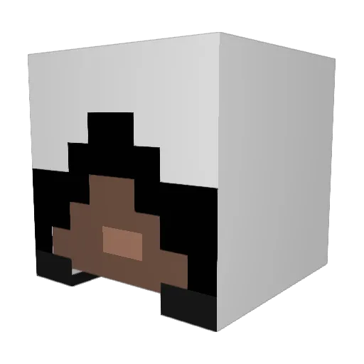 mkonakis Minecraft avatar head, 3D render