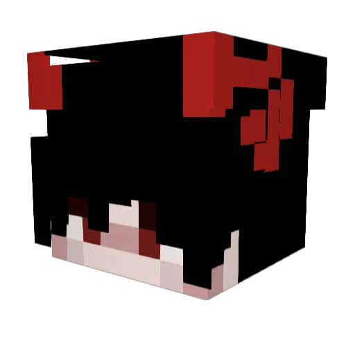 mkprobest Minecraft avatar head, 3D render