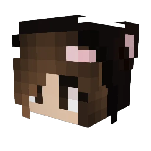 mkrajewska Minecraft avatar head, 3D render