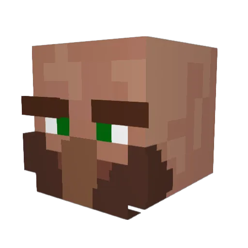mks_32 Minecraft avatar head, 3D render