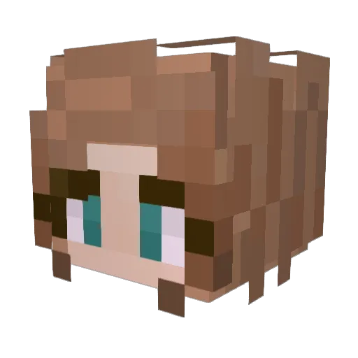 mksouth Minecraft avatar head, 3D render