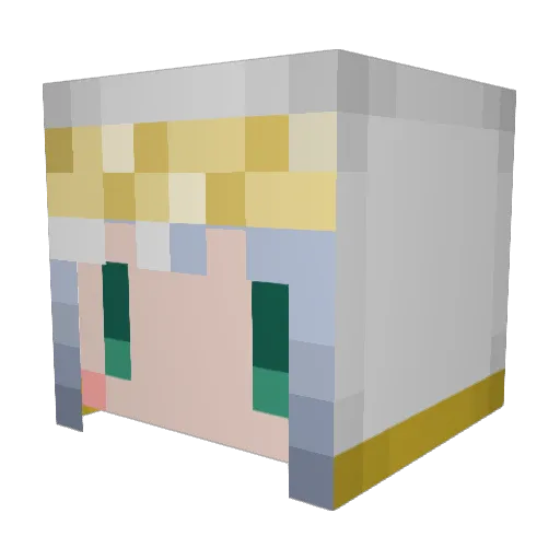 mkt0519 Minecraft avatar head, 3D render