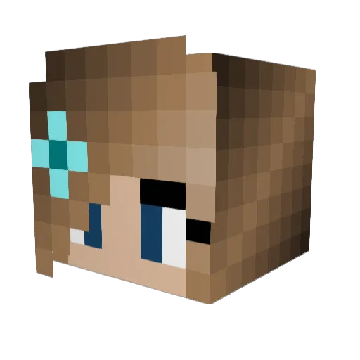 mkultrav1ctim Minecraft avatar head, 3D render