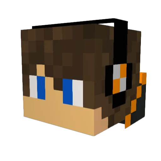 mkvv1234 Minecraft avatar head, 3D render